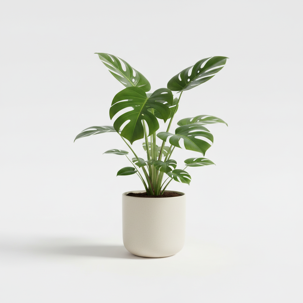 Monstera Plant Studio Shot