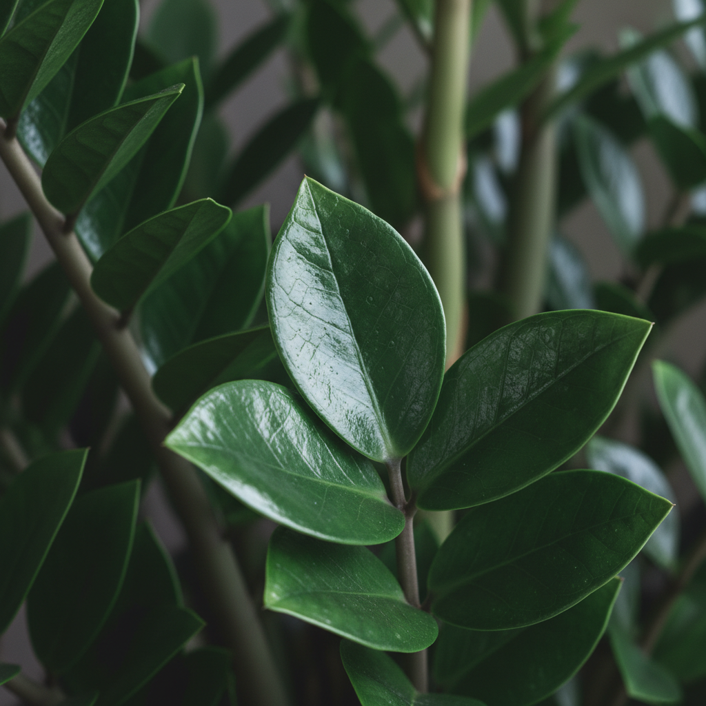 ZZ Plant macro detail